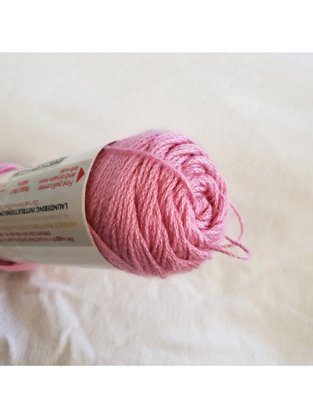Luster Sheen Knit & Crochet Yarn 2 oz Crystal Pink 100% Acrylic Coats & Clark US - Picture 8 of 11